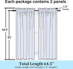 Simplebrand Lime Sheer Curtains 63 Inch Length 2 Panels, Rod Pocket Solid Color - Image 8