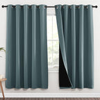 NICETOWN 100% Blackout Window Curtain Panels, Full Light Blocking Drapes by NICETOWN