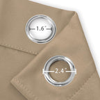 LEMOMO Natural Blackout Curtains 42 x 54 Inch Length Set of 2 Panels Grommet - Image 5