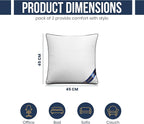 Utopia Bedding Throw Pillow Inserts, 18 x 18 Inches Decorative Indoor Pillows - Image 2