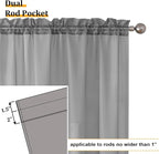 Aiyufeng Sheer Voile Window Treatment Rod Pocket Curtain Panels - Image 4