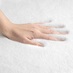 Ashler Faux Fur Rug, Ultra Soft Faux Rabbit Fur, 6 x 9 Feet Rectangle, Machine - Image 5