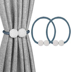 Melaluxe 2 Pack Magnetic Curtain Tiebacks, Decorative Curtain Holdbacks by Melaluxe