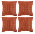 Fancy Homi 4 Packs Boho Burnt Orange Fall Decorative Throw Pillow Covers 24x24 by Fancy+Homi