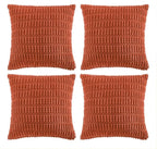 Fancy Homi 4 Packs Boho Burnt Orange Fall Decorative Throw Pillow Covers 24x24 by Fancy+Homi