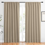 NICETOWN 2 Panels Blackout Curtains, Rod Pocket Thermal Insulated Drapes 84 by NICETOWN