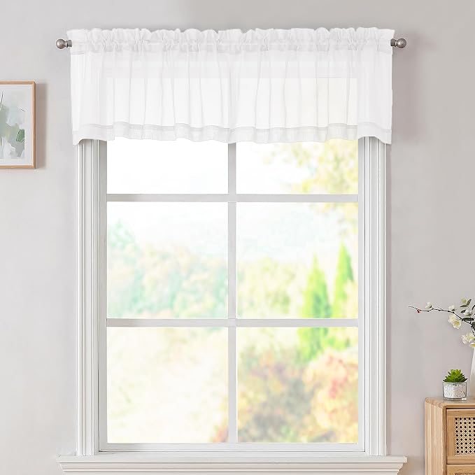 Simplebrand White Valances 14 Inches Long by Simplebrand