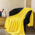 JIAHANNHA Yellow Throw Blanket Fleece Blanket 50"x60", Super Soft Cozy Plush by JIAHANNHA
