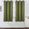 LEMOMO Olive Green Blackout Curtains 42 x 63 Inch Length/Set of 2 Curtain by Lemomo