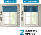 H.VERSAILTEX Blackout Valances for Windows, Kitchen Window Valance Curtains for - Image 6