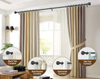 KAMANINA Curtain Rods for Windows 66 to 120 Inch, 7/8 Inch Black Heavy Duty - Image 4