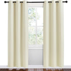 NICETOWN Kitchen Curtains for Decoration, 2 Panels, W42 x L78 inches, Thermal - Image 2