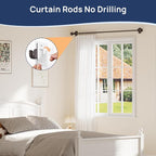 ENJOYBASICS No Drill Curtain Rods - Image 3