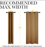 NICETOWN Sleek Blackout Curtains 90 inches Length - Image 7