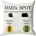 ONFAON Father's Day Throw Pillow Case, Dad's Spot Throw Pillow Covers 18 x 18 by ONFAON