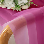 Lecloud Hot Pink Sheer Curtains 54 Inch Length 2 Pcs, Solid Color Voile Modern - Image 7