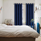 BGment Navy Blackout Curtains for Bedroom - Image 2