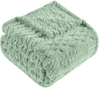 50x70 Inch Green Throw Blanket - Image 4