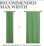 NICETOWN Blackout Curtains for Living Room, Froest Green, 2 Panels, 42 by 63 - Image 5