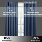 RYB HOME Short Kitchen Curtains, Room Darkening Drapes Thermal Insulated Small - Image 6