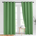 NICETOWN Forest Green Blackout Curtains 84 inches Long 2 Panels Set by NICETOWN