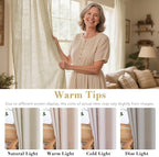 H.VERSAILTEX Living Room Linen Curtains - Image 3