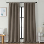 Simplebrand Ava Latte Blackout Curtains by Simplebrand