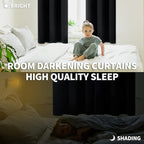BGment Black Blackout Curtains 84 Inch Long - Image 3