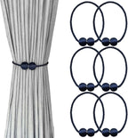 Melaluxe 6 Pack Magnetic Curtain Tiebacks, Decorative Curtain Holdbacks by Melaluxe
