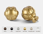 KAMANINA Gold Curtain Rod 32 to 58 Inch, 7/8 Inch Single Adjustable Curtain Rods - Image 2