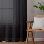 Aiyufeng Black Sheer Curtains 90" Long - Image 7
