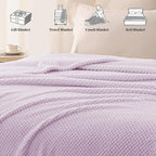Whale Flotilla Queen Size Fuzzy Fleece Blanket - Image 8