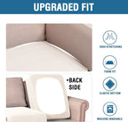 H.VERSAILTEX Stretch Couch Cushion Covers Individual Seat Sofa Chair Slipcovers - Image 6