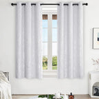 Deconovo Greyish White Curtains, Room Darkening Curtain, Thermal Insulated - Image 2