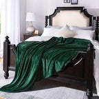 Forest Green Flannel Fleece Throw Blanket Throw Size, Super Soft Plush Cozy and - Image 4