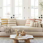 MIULEE Set of 2 Rust Decorative Pillow Covers 20x20 Inch Farmhouse Rustic Boho - Image 3