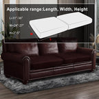 Leather Look Couch Cushion Covers Sofa Seat Slipcovers Sets Couches Furniture - Image 3