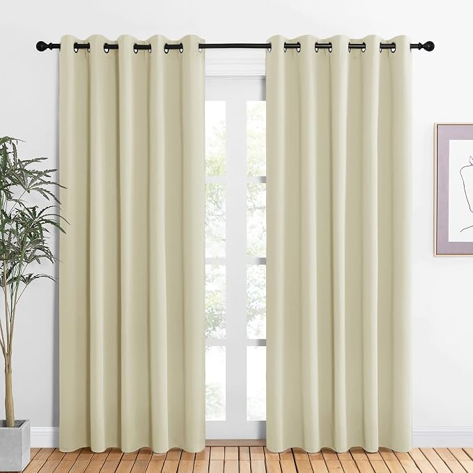 NICETOWN Room Darkening Draperies Window Curtain Panels, Thermal Insulated by NICETOWN