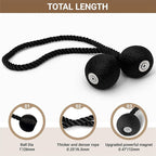 Hion Magnetic Curtain Tiebacks 4 Pack, Nickel-plated Metal and Polyester - Image 2