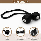 Hion Magnetic Curtain Tiebacks Black 6 Pack, Curtain Tiebacks Buckles Holdbacks - Image 2