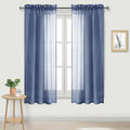 DWCN Sheer Curtains Semi Transparent Voile Rod Pocket Curtains by DWCN