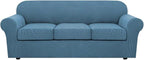 H.VERSAILTEX 4 Piece Stretch Sofa Covers by HVERSAILTEX