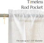 jinchan Linen Farmhouse Valances - Image 9