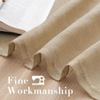 H.VERSAILTEX Linen Curtains Flax Linen Blended Curtain Panels - Image 6