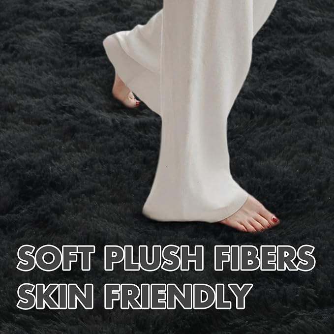 7x10 Ft Extra Large Shag Rugs for Living Room, Ultra Soft Fluffy Furry Area - Image 4