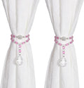 SUQ I OME 1 Pair of Luxury Crystal Beaded Magnetic Curtain Tieback and Holdback by SUQIOME