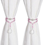 SUQ I OME 1 Pair of Luxury Crystal Beaded Magnetic Curtain Tieback and Holdback by SUQIOME
