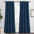 NICETOWN Moroccan Blue Blackout Curtains 120" Long by NICETOWN