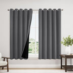 ChrisDowa 100% Blackout Curtains 63 inch Long by ChrisDowa