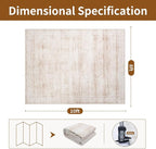 8x10 Washable Area Rugs for Living Room, Dining Room- Modern Abstract Large - Image 2